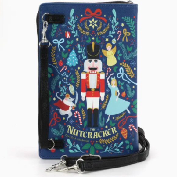 The Nutcracker Book Clutch Crossbody Bag in Vinyl  - Book Lover Gifts NWT - Picture 3 of 5
